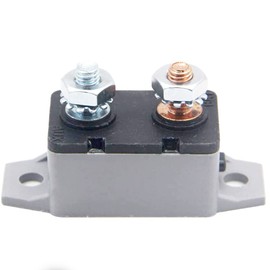 Tiardey 12-24V ATV Manual Resettable Circuit Breaker Fuse holder,with Cover Stud Bolt for Truck Modification Marine Boat Car Engines Automotive - 20A