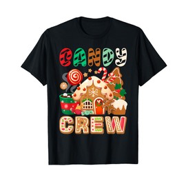 Funny Christmas Candy Crew Security Candyland Donut Pajama T-Shirt