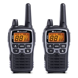 Midland XT70 - Dual Band Professional Two Way Radio Walkie Talkie Fast Charge - 2 Walkie Talkies