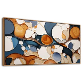 Abstract Canvas Wall Art - Colorful Framed Wall Decor for Living Room, Bedroom, Office - Large Modern Wall artwork, Bedroom Aesthetic Room Wall Decorations, Oil Painting Wall Art