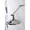 Kingston Brass K136K6 Shower Scape 7-3/4-Inch Round Raindrop Brass Shower