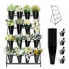 DEFNES Flower Display Stand with 16 Buckets, 4 Layer Plant