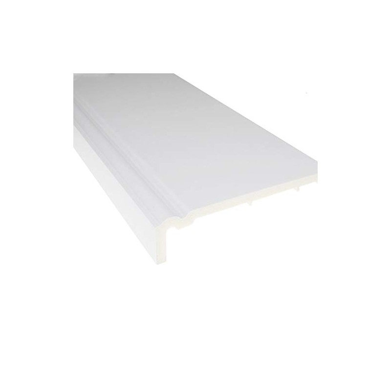 White, 150mm UPVC Ogee Fascia Capping 9mm 5m Length Cellular
