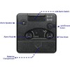 Peakeep Ultra Small, Battery Travel Alarm Clock with Snooze and