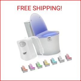 ‎ZSZT Toilet Night Light Motion Sensor Activated by ZSZT, 8 Colors Changing Toilet Bow