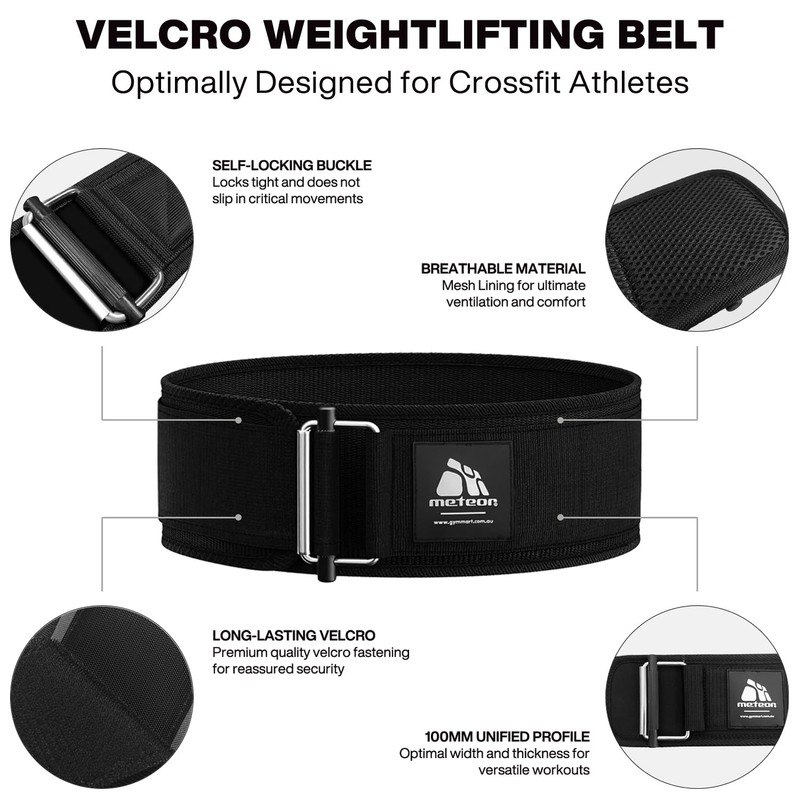 Meteor Self-Locking Weightlifting Belt – Weight Belt, Lifting Belt, Squat