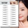 Eyebrows with emergency eyebrow tattoo stickers - E14 / 비상용 눈썹 문신 스티커 붙이는 눈썹 - E14