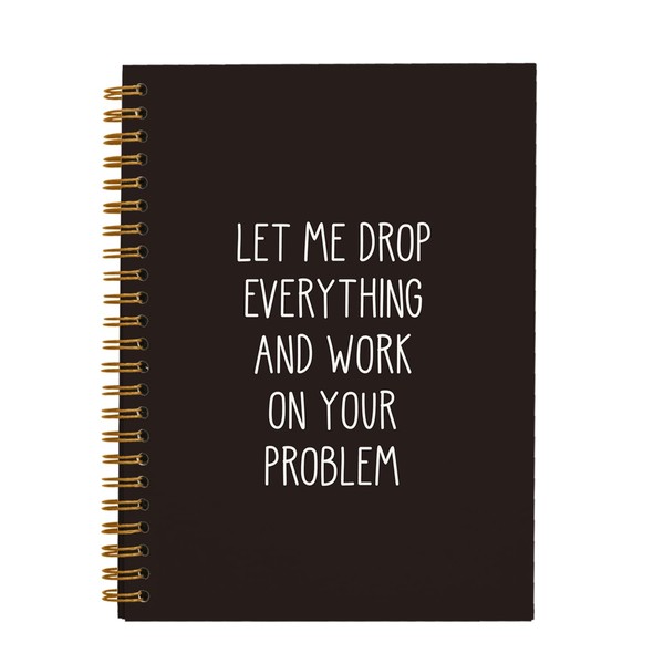 Rusenbao Funny Office Notebooks for Work, Sarcastic Gifts, Let Me