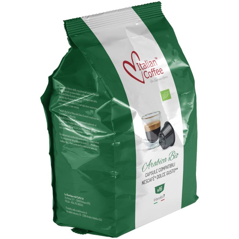 Italian Coffee capsules compatible with Nescafe Dolce Gusto machines, Espresso