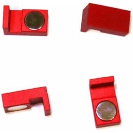 cwZhen 4-Pack!Upgraded Strong Big Magnetic Parallel Keepers, Holders. Vise, CNC,Kurt,Machinist/Magnetic Parallel Keepers, Holders. Vise, CNC,Kurt,Machinist Tools (Red)
