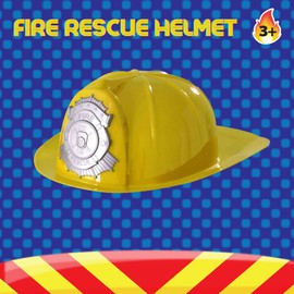 Wowow Toys Roleplay Fireman Hats | Pretend Play Fire Hats | Kids Fire Helmet For Fireman Costume | Fancy Dress Accessories For Fireman | Firefighter Helmet Outfit Accessory | Ages 3+