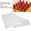 100pcs Cosmetic Bag Waterproof Dustproof 6 Compartments Transparent Travel Organizer