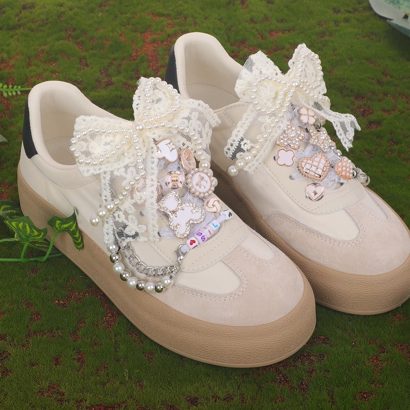 foci cozi 70PCS Shoe Lace Charms for Sneakers Women,Gold Bling