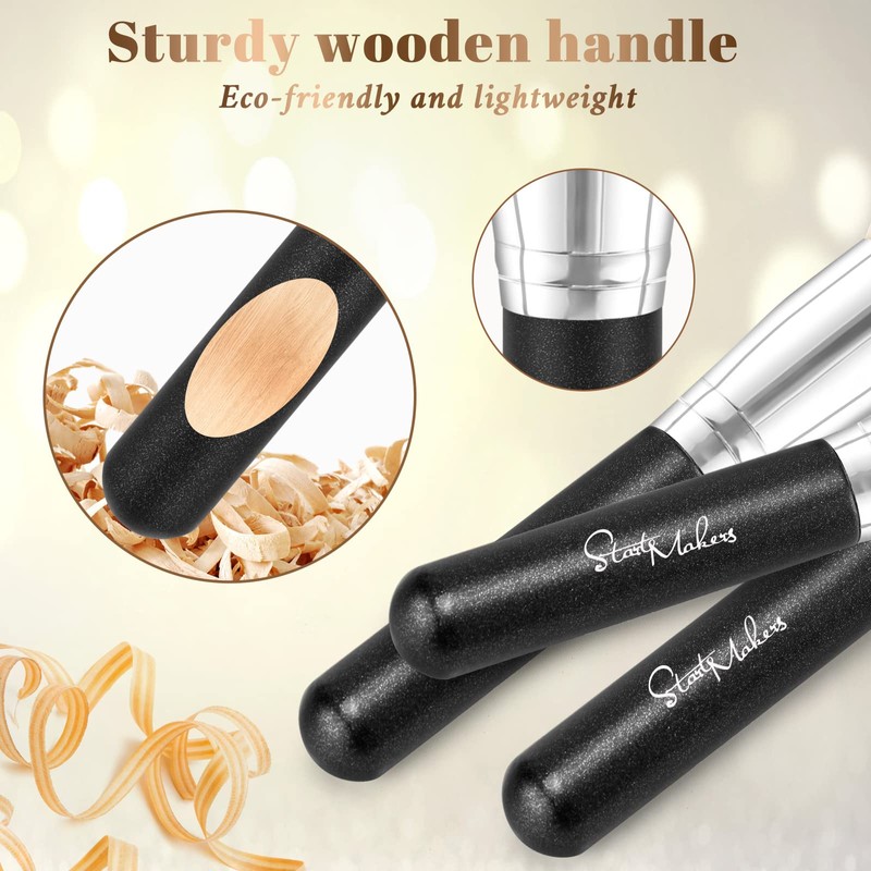 Flat Top Kabuki Foundation Brush, Makeup Brushes Foundation Brush for