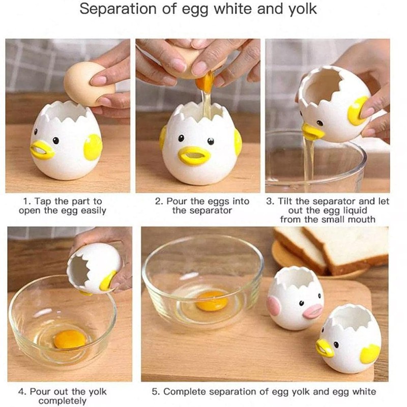 Egg Yolk Separator, Egg White Separator, Yolk Separator, Cute, Ceramic,