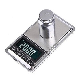 LUPO Digital Pocket Precision Scales 1000 x 0.1g - Accurate Portable Jewellery Food Weighing Scale with Back-lit LCD Display