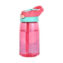 Kids Water Bottle 480ml with Straw, BPA Free, Leak-Proof, Water Drinking Bottle for Boys & Girls, Reusable Water Bottle for School Nursery Sports Picnic (Red)