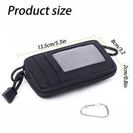 SSyang Men's Small Wallet with Zip, Men's Small Coin Purse, Mini Wallet, Travel Wallet, Coin Purse, for Men and Women, green/brown, Fashion