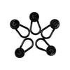 5-Pack Non-Flex Sturdy Plastic Button Pant Extender - Extra 1"