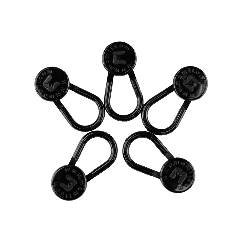5-Pack Non-Flex Sturdy Plastic Button Pant Extender - Extra 1"