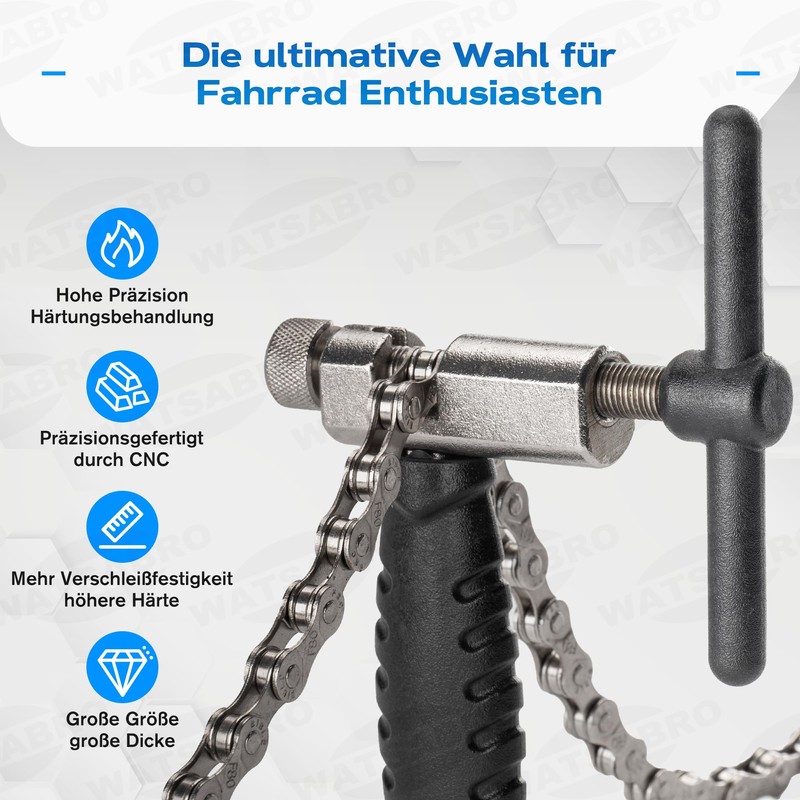 WATSABRO Chain Riveter Bicycle for 6 to 12 Speeds, Bicycle