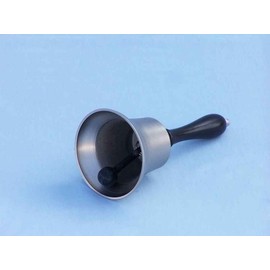 Hampton Nautical Bl-2015-BN Nickel Hand 9" Bell-Nautical Decor, 9", Brush Nickle