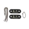 Dog Tag Blood Group A+ Pos Positive Emergency Chain 3D