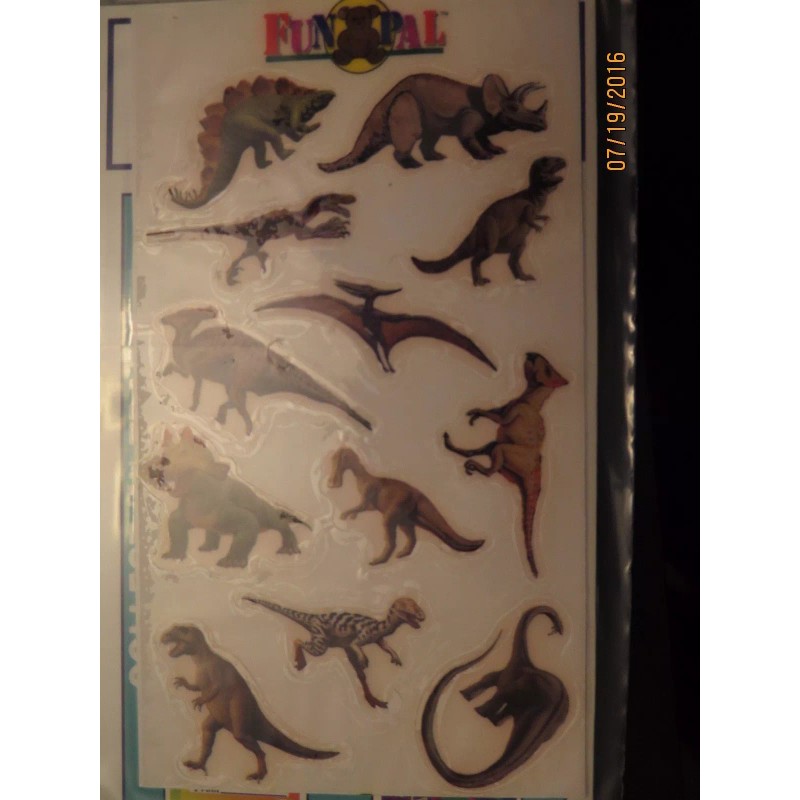 Funpal FUN PAL Magic Reusable Dinosaur Stickers with playboard! Great
