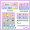 45 Pcs Happy Easter Banners Garland Easter Decorations for Office