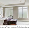 HIDBEA Frosted Window Privacy Film Heat Control UV Blocking, Static