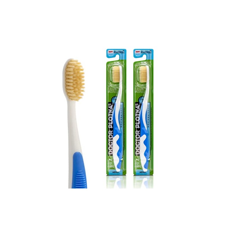 Mouthwatchers Floss Cerdas Plateadas Cepillo de Dientes para Adulto, 2