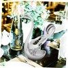 Ciieeo 1 Set Swan Cutlery Combination Elegant Alloy Dessert Spoons