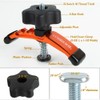 O'SKOOL Positionable T-Track Hold Down Clamp Kit, 5-3/8" L x