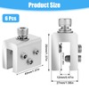 HOFURME 6 Pcs Roof Clamp for Standing Metal Roof Standing