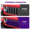 SQQP Front Grill Insert Mesh Grille Inserts Cover Kit 7Pcs