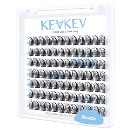 Lash Clusters 84 Pcs Cluster Lashes Eyelash Clusters DIY Cluster Eyelash Extensions Individual Lashes Thin Band & Soft(Breeze,D-14mm)