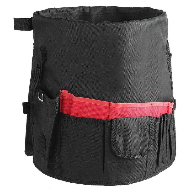 Nimomo Garten-Eimer-Werkzeugtasche, Vielseitig Einsetzbar, 42 Taschen, Garten-Eimer-Tasche, Organizer, Gartengeräte-Halter für