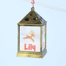 Mulberry Studios Starlight Lantern Christmas Tree Hanger Names H-M Lily