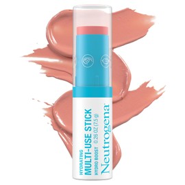 Neutrogena Hydro Boost - Barra de maquillaje hidratante multiusos con ácido hialurónico, suave bálsamo de maquillaje de color multiusos para iluminar labios, mejillas y ojos, no comedogénico, rosa suave, 0.26 onzas