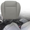 AOUTTUOA Driver Side Bottom Microfiber Leather Replacement Seat Cover Gray