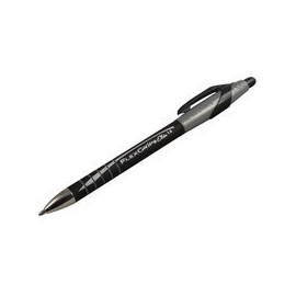 Paper Mate Flexgrip Elite Ball Pen Retractable 1.4mm Tip 1.0mm Line Black Ref S0767600 [Pack 12]