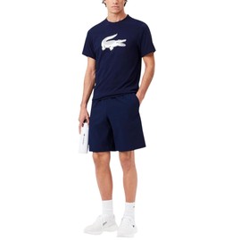Lacoste Men's Sportsuit Ultra-Dry Regular Fit Tennis Shorts, Navy Blue, X-Large