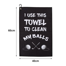 XITVVyg Golf Funny Towel Golf Microfiber Cleaning Cloth for Golf Balls With Clip,Golf Accessories,for Golf Bags Fitness Sport Outdoor Yoga,Funny Gift for Men Golfers Husband Boyfriend Dad Golf Lover