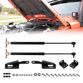 Sporacingrts Hood Lift Support Struts Kit Compatible with Jeep Wrangler JK & Unlimited 2007-2018 - Front Pair