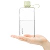 ALLKELR Portable Flat Water Bottle,BPA Free Reusable Tritan Plastic Travel