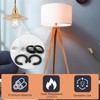 8Pcs Plastic Light Shade Adapter, E27 to E14 Lamp Shade