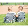 Regalo Regalo My Chair 2-in-1 Portable Travel Booster Seat & Activity Chair, Bonus Kit Includes, Oversized Removable Tray with Cup Holder, Gray