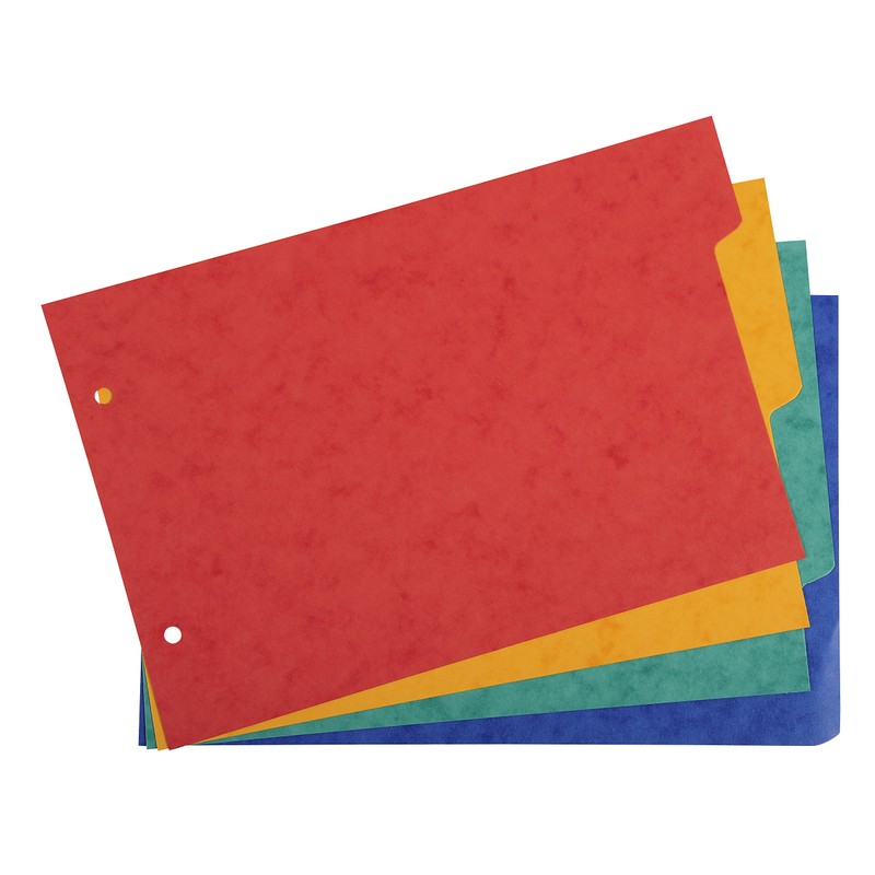 Exacompta - Ref 804E - Pressboard Dividers - 148 x