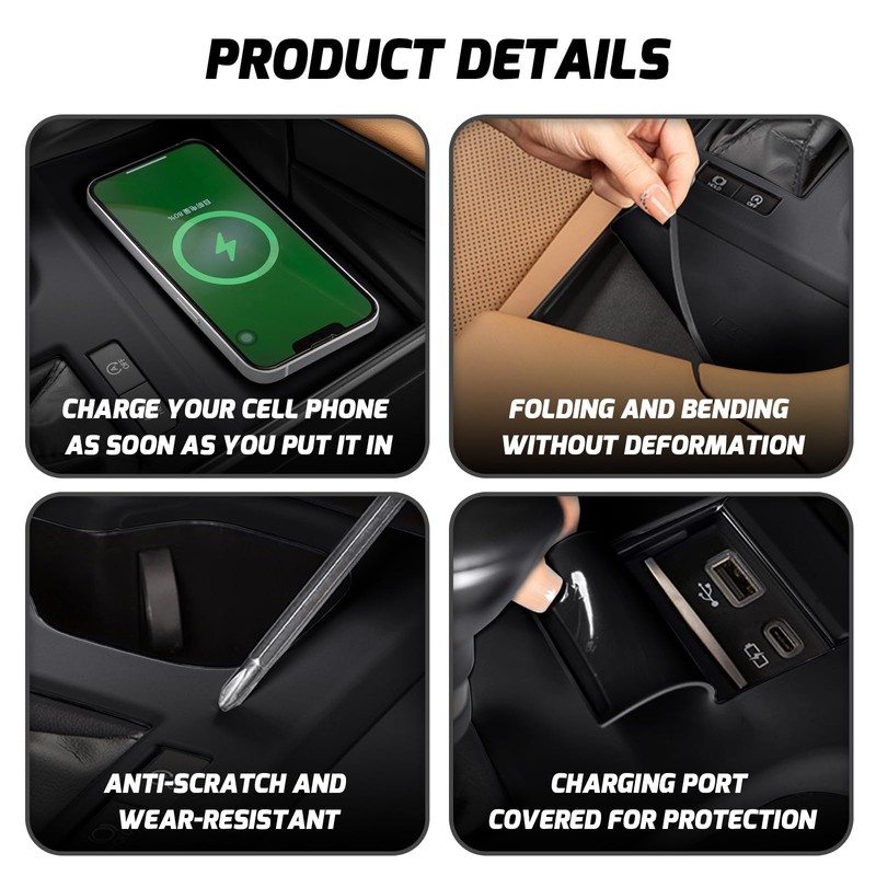 GCZCC Silicone Car Gear Shift Panel Trim Cover for Lexus