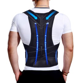 Corrector de Postura Mejorado para Hombres y Mujeres, Nueva Versión de Soporte Lumbar para Mejorar la Postura y Aliviar el Dolor, Soporte de Espalda Completo para Dolor de Cuello, Hombros y Cintura
